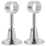 PartyKindom 2Er Set Gardinenstangen Halterung 28Mm Metall Deckenhalterung Für Römische Vorhänge Raumteiler Und Raumhohe Dekoration
