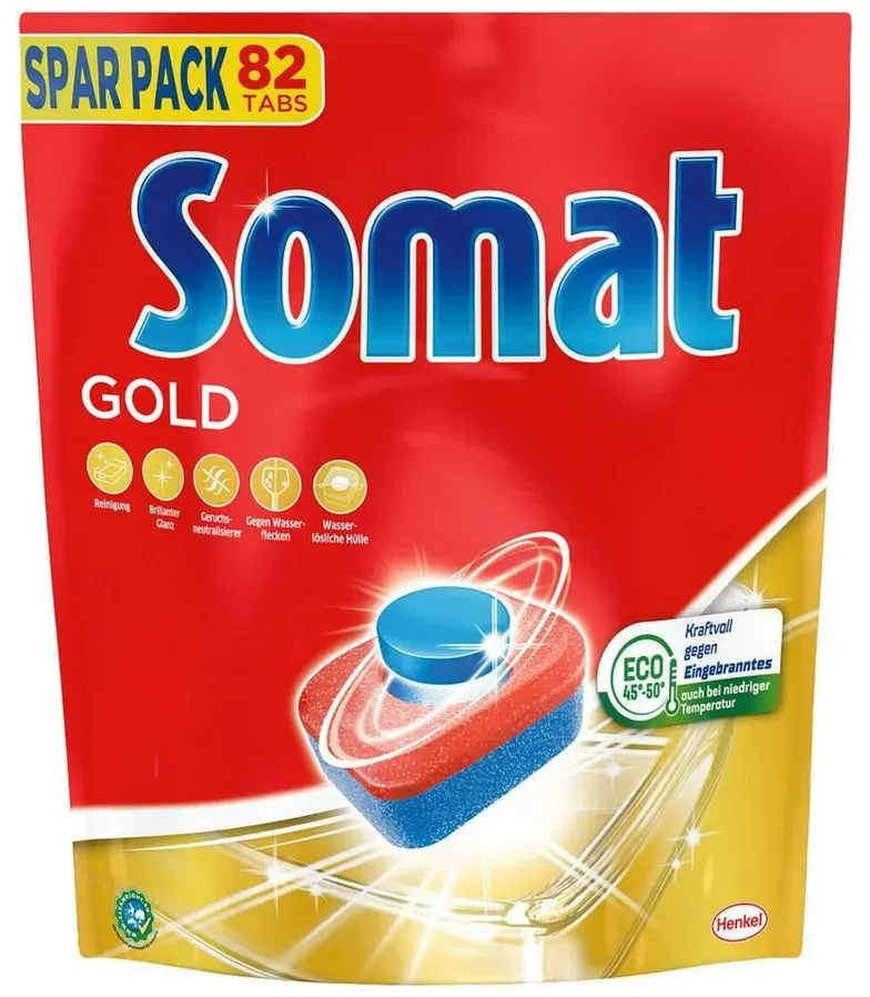 Preisvergleich Produktbild Somat Gold Spülmaschinentabs (82 Tabs) blau|rot