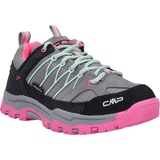 CMP Rigel Low Trekking Shoes Kids Wp cemento-pink fluo 41