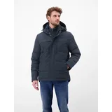 Lerros Steppjacke LERROS, Damen, Gr. 3XL, blau night, Web, Obermaterial: 100% Polyester, unifarben, normal hüftbedeckend, Rundhals, Jacken Steppjacke, mit Kapuze