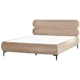 Beliani Lessay 180 x 200 cm Beige/Schwarz