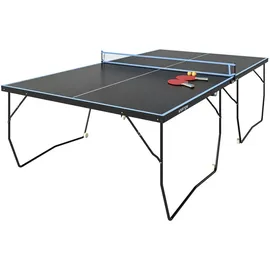 sportnow Tischtennisplatte Klappbar Schwarz