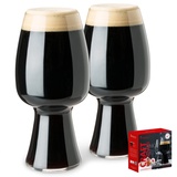 Spiegelau Stout Glas Set/2 499/51 Craft Beer Glasses UK/6, klar, 2 Stück (1er Pack), 2-Einheiten