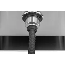 Royal Catering Spültisch - 1 Becken - Edelstahl - 40 x 40 x 25,5 cm