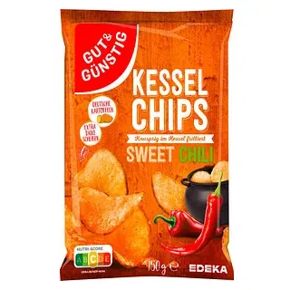 Gut&Günstig Kessel Sweet Chili Chips 150,0 g