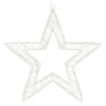 ECD Germany Weihnachtsstern 38 cm weiß
