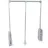 Emuca Kleiderlift 830-1150 mm