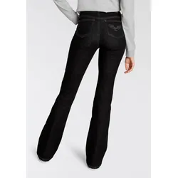 Bootcut-Jeans »Comfort-Fit«, ausgestellte Beinform, mit Eingrifftaschen, High-Waist, Gr. 34 - N-Gr, black, , 501495-34 N-Gr