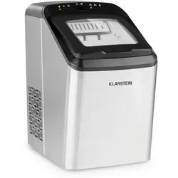 Klarstein Partytime Eiswürfelmaschine Klareis 15kg/24h Edelstahl Edelstahl