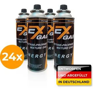 Exgas Butan 227g Gaskartusche Typ MSF-1A - 24 Kartuschen