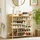 Homcom Schuhregal 101 x 100 x 30 cm mit Schublade aus Bambus / beige
