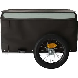 vidaXL Fahrradanhänger schwarz/grau 30 kg