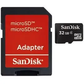 SanDisk microSDHC 32 GB Class 4 + SD-Adapter