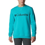 Columbia Herren Fleece-Pullover, Mit Logo und Rundhalsausschnitt, M Columbia Logo