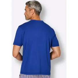 wäschepur Schlafanzug-Shirt Blau 52/54