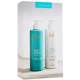 Moroccanoil Color Care Duo Geschenkset: Farbpflege Shampoo 500 ml + Farbpflege Conditioner 500 ml für Frauen