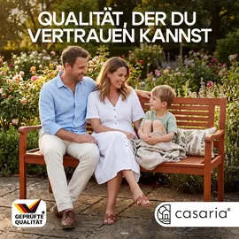 CASARIA Gartenbank 120 x 60 x 90 cm Braun
