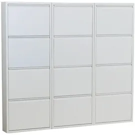VCM Pisa 152 x 140 x 16 cm Schuhkipper / weiß