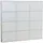 VCM Pisa 152 x 140 x 16 cm Schuhkipper / weiß