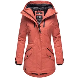 NAVAHOO Damen sportlicher Wintermantel Winter Kurzmantel mit Kapuze Avrille