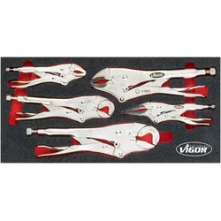 VIGOR Grip-Zangen Satz, V5004, Anzahl Werkzeuge: 5