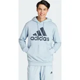 Adidas Essentials French Terry Big Logo Hoodie Wonder Blue / Legend Ink XS