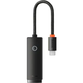Baseus Lite Series, Netzwerk Adapter, USB-C - LAN RJ45, 100 Mbps, schwarz