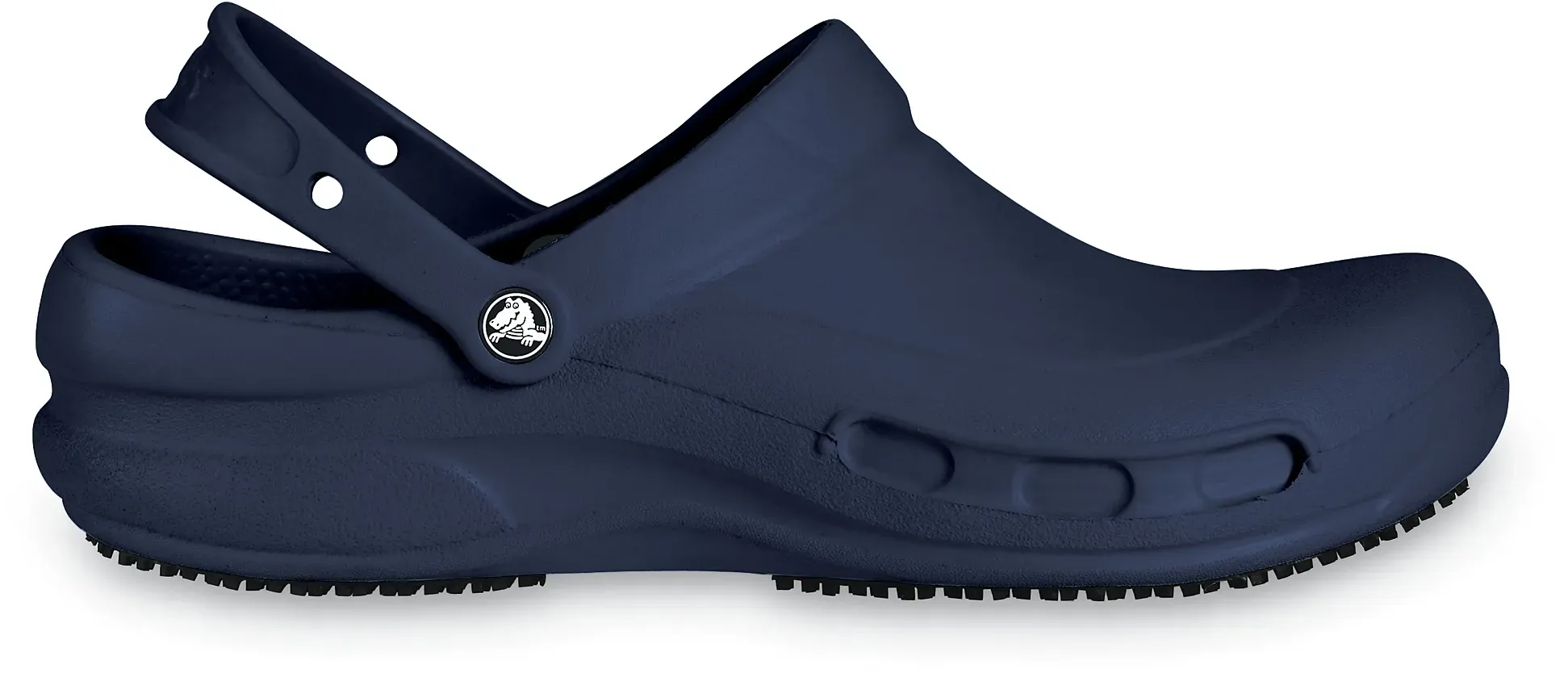 Berufsschuh CROCS "BISTRO" Gr. 39, blau (navy), 39, Croslite, Schuhe, Clog, Clog für Gastronomie, Pflege, Krankenhaus mit geschlossenem Fußbereich