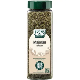 FUCHS Professional Majoran gerebelt Mit praktischem Streuaufsatz | Zum Verfeinern von Bohnen- und Linseneintöpfen | 80 g im großen Streuer