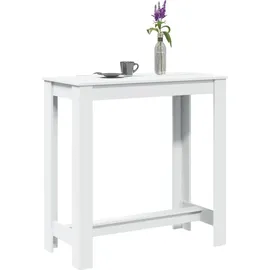 vidaXL Bartisch 102 x 50 x 103,5 cm Weiß