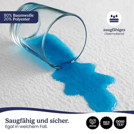 Gentle North Matratzenschoner wasserdicht 160 x 200 cm weiß