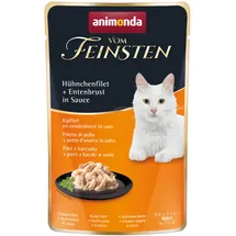 Animonda Vom Feinsten Adult 50g Beutel Katzennassfutter Sparpaket 36 x 50 Gramm Hühnchenfilet + Entenbrust in Sauce