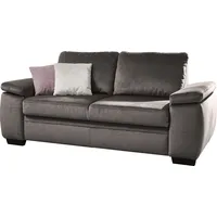 die planbar Schlafsofa DIE PLANBAR "MP-PD19021", grau (anthrazit), B:196cm H:90cm T:100cm, 100% Polyester, Sofas, Schlafsofa, mit Längsschläferfunktion 140x210 cm