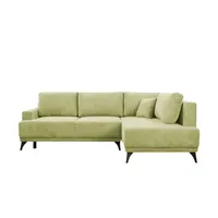 Ecksofa  Lima , grün , Maße (cm): B: 246 H: 90 T: 169