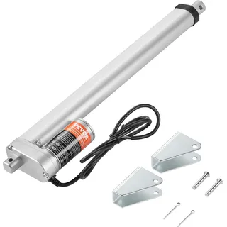 Vevor 1500N Linear Actuator DC 12V Linearantrieb IP54 Elektrischer Linearmotor 300mm Hublänge Geräuschpegel ≤ 60dB Elektrische Türöffner 5mm/s Fah