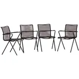 ACAMP Stapelsessel Alpha Rope 55 x 57 x 83 cm anthrazit 4 St.