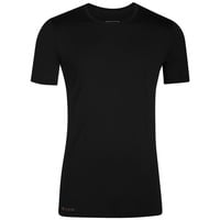 Kaipara - Merino Sportswear Rundhalsshirt Merino Shirt Herren Kurzarm Slimfit 150 (1-tlg) aus reiner Merinowolle Made in Germany schwarz