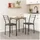 Hti-Living Essgruppe Thora 3-teilig Tischplatte Artisaneiche