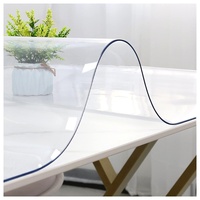 Transparent Tischfolie,Durchsichtige Tischdecke Glasklar Schutzfolie PVC Tisch Schutzfolie Abwaschbar Folie für Garten/Esszimmer/Büro,Pflegeleicht (Dicke:3mm,Größe:30x60cm/11.8x23.6in)