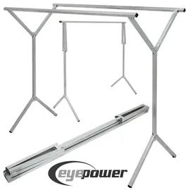 Eyepower Kleiderständer 150 x 40 x 125 cm Silber