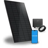 SUNSHARE Ray 200W Balkonkraftwerk ohne Halterung – Flexibles DIY Solaranlage Komplettset – 800W Wechselrichter + 1x 200W Solarpanel – Plug & Play – Balkonkraftwerk 1000W Steckdose – inkl. Kabel