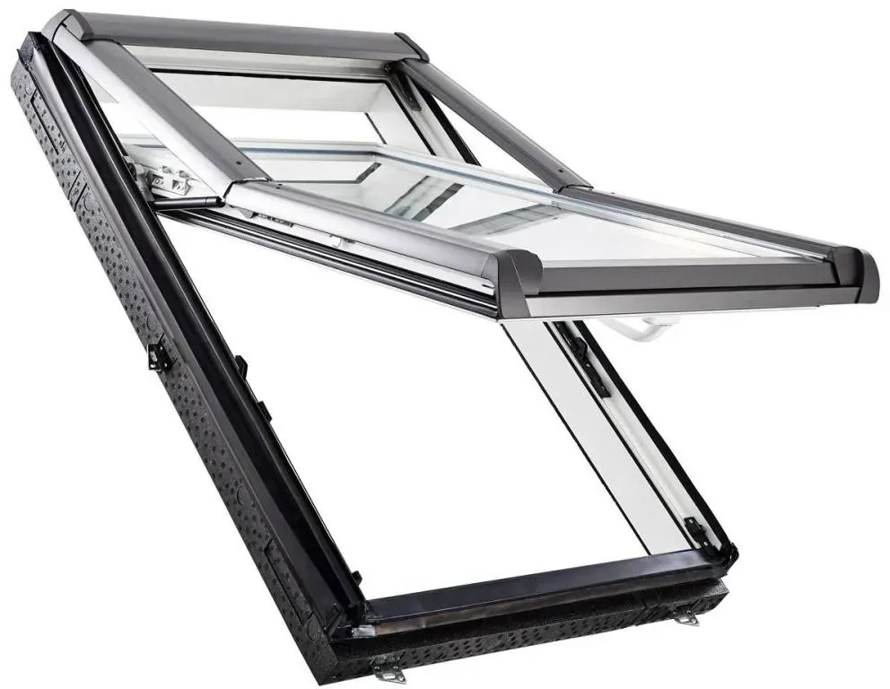 Roto R7 Dachfenster - Die Klapp-Schwing Alternative - mit verbesserter Schwingfunktion, mit Wärmedämmung und Eindeckrahmen