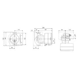 Grundfos Umwälzpumpe Magna3 32-120N PN10 180mm 1x230V