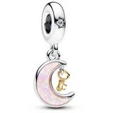 Pandora Bicolor Schlüssel & Mond Charm-Anhänger 762985C01 Anhänger Moments