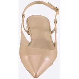 Heine Ballerina HEINE, Damen, Gr. 39, nude, Synthetik, Schuhe Ballerina