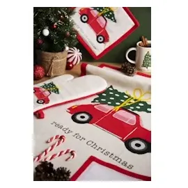 Excelsa Ready for Christmas Ofenhandschuh, Einheitsgröße, Futter 100% Baumwolle, Füllung aus Polyester