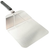 Intirilife Pizzaschieber aus Edelstahl - 53.5 x 24.5 x 6.5 cm - Faltbare Pizzaschaufel mit klappbarem Griff aus rostfreiem Stahl für Pizzastein Grill oder Ofen Pizzaheber kompakt verstaubar