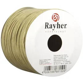 Rayher Papierkordel mit Draht 2 mm ø Rolle 25 m