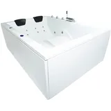 Basera Basera® Indoor Whirlpool Badewanne XXL Wave 2 Personen Basic 180 x 130 cm