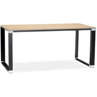 KADIMA DESIGN Schreibtisch | 160x80x74 cm | Geräumig Chromdetails